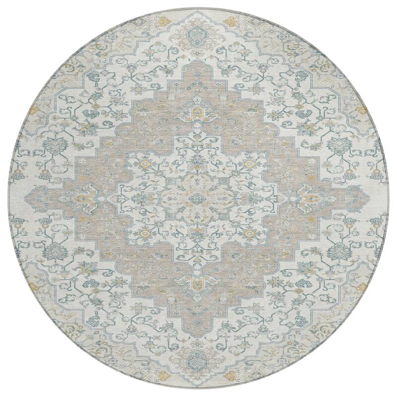 Machine Washable Indoor/ Outdoor Traditional Karachy Chantille Rug