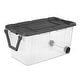 Sterilite 160 Qt Latching Stackable Wheeled Storage Box Container w ... image.