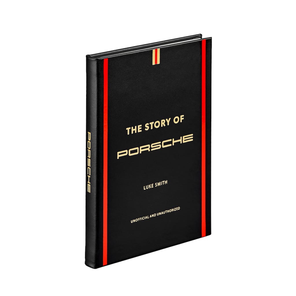Graphic Image The Story of Porsche Coffee Table Book, Leather, Black