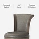 preview thumbnail 53 of 76, Maven Lane 31" Pullman Swivel Bar Height Kitchen Stool