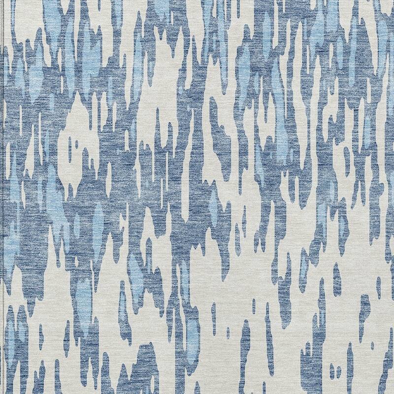 HomeRoots Abstract Transitional Rectangle Outdoor Rug