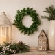 preview thumbnail 1 of 6, Canadian Pine Artificial Mini Christmas Wreath - 8" - Unlit