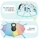 preview thumbnail 6 of 7, Hapfan Jungle Gym, Upgraded 10FT Climbing Dome with Netting Hammock Outdoor Play Equipment for Kids 3-12 - N/A