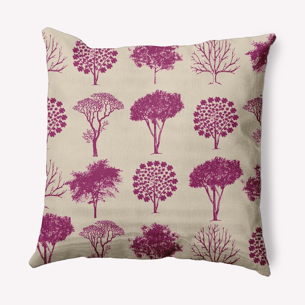 Field of Trees Fall Indoor/Outdoor Throw Pillow