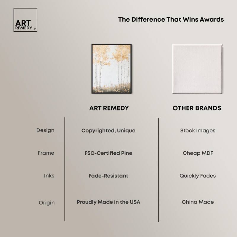 Pale Birch Reverie Canvas by Art Remedy