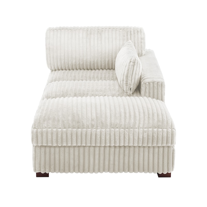 Oversized L-Shape Upholstered Chaise Lounge Sofa Couch