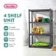 preview thumbnail 4 of 5, Sterilite Plastic Shelf Storage Organizing Unit with 4 Shelves, Gray, 3 Pack - 3-Pack