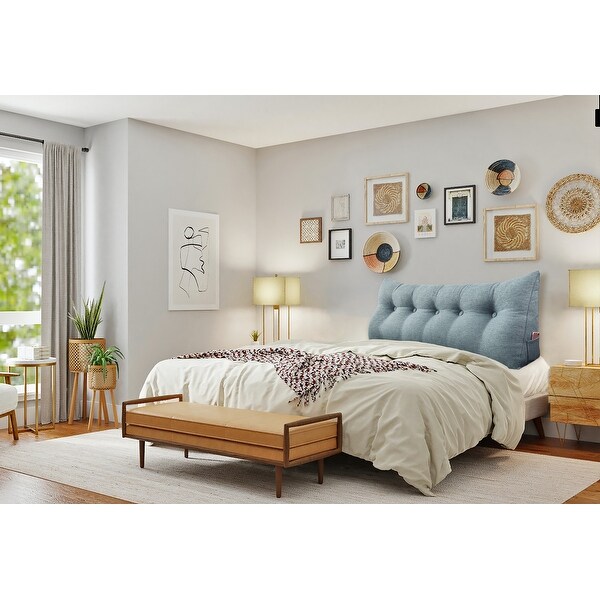 WOWMAX Large Bed Headboard Pillow Back Support Reading Wedge Cushion On Sale Bed Bath Beyond 30356605