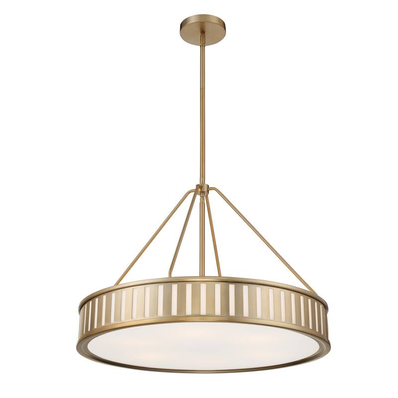 Kendal 6 Light Vibrant Gold Pendant - 28'' W x 20.62'' H