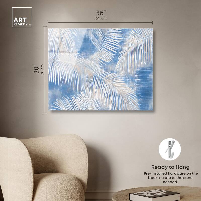 Sky Palm Silhouettes Acrylic by Art Remedy, Ready to Hang