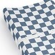 preview thumbnail 4 of 4, Sweet Jojo Designs Blue Gingham Checkered Plaid Boy Changing Pad Cover Sheet - Vintage Classic Checkerboard Geometric Minimalist