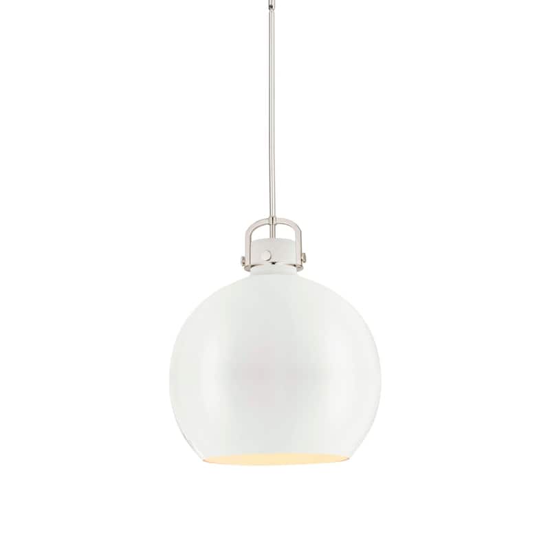 Innovations Lighting 410-1SL-22-18 Newton Sphere Pendant Newton Sphere - Polished Nickel