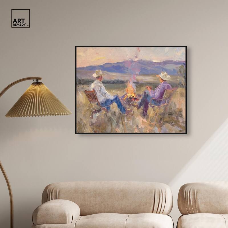 High Plains Camp Canvas by Art Remedy