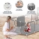 preview thumbnail 6 of 6, Infant 71"x48" 4-Panel Baby Playpen Foldable Playard with Basketball Hoop Grey