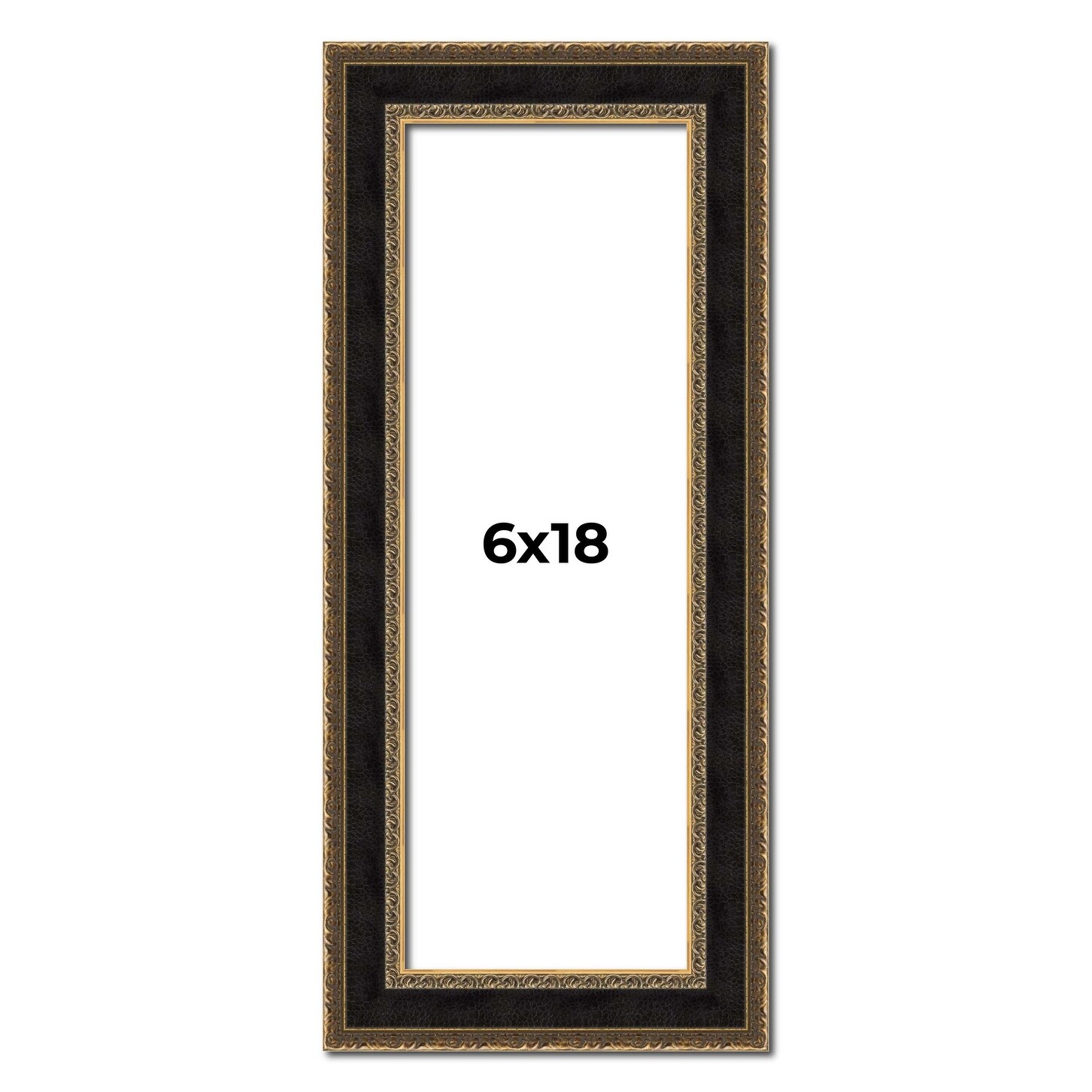 6x18 Frame Gold Antique Vintage Sold Wood Picture Frame | 1.75 Inch