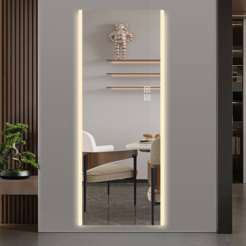 Versatile Wall-Mounted Led Mirror with Advanced Features - Silver - Silver