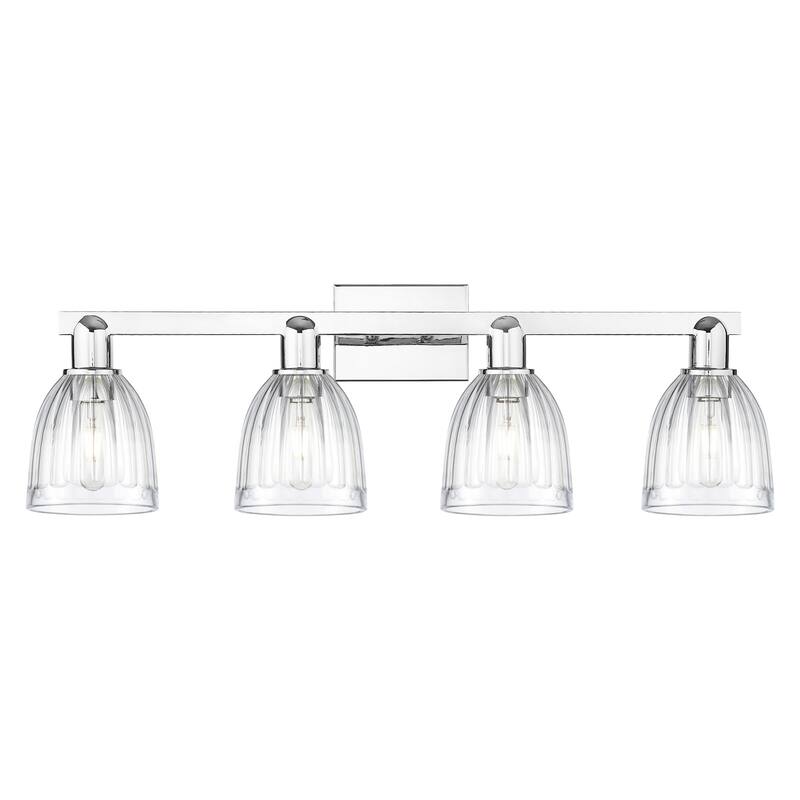 Innovations Lighting 716-4W-12-33 Brookfield Vanity Brookfield 4 Light - Polished Chrome / Clear