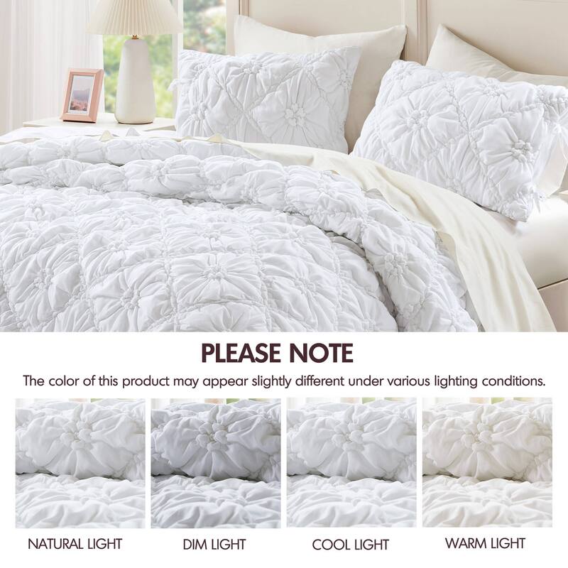 Intelligent Design Lily Embroidered Comforter Set