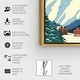 preview thumbnail 12 of 27, Oliver Gal 'Les Alpes Travel Poster' Blue Wall Art Canvas Print