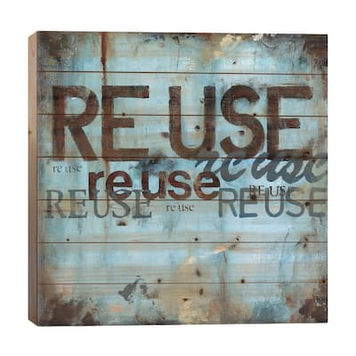 Reuse Print On Wood by Wani Pasion - Multi-Color