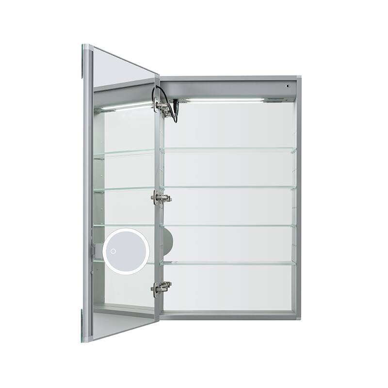 Medicine Cabinet With Light 20W x 32H x 5D Left Hinge - 20"x32"/Left-Hinge