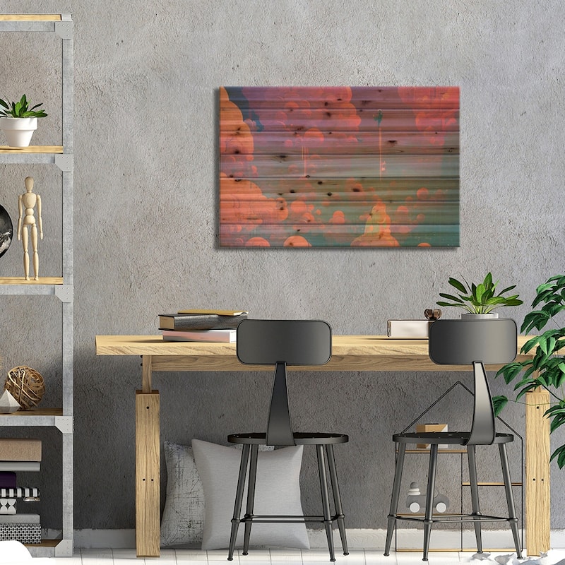Abstract Dream VII Print On Wood by Alessandro Della Torre - Multi-Color