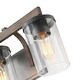 preview thumbnail 7 of 16, Modern Farmhouse 3-Light Bathroom Vanity Light Cylinder Metal Wall sconces