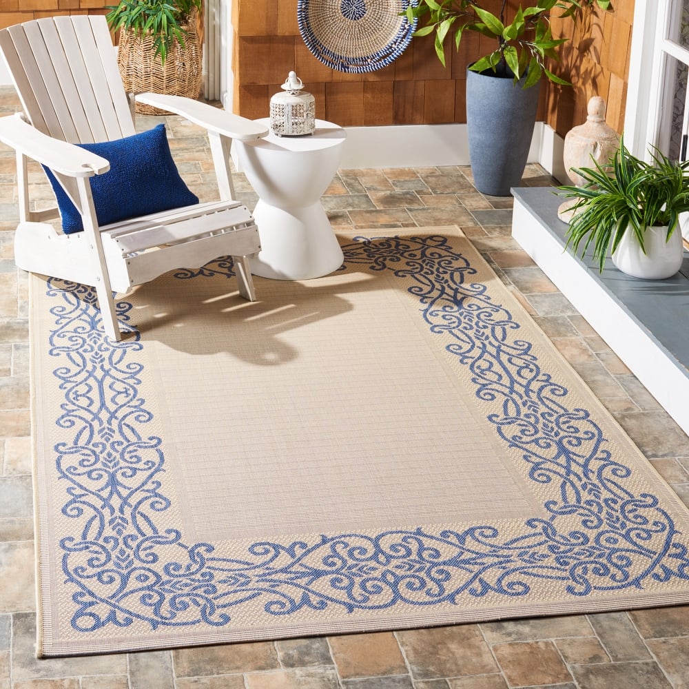 SAFAVIEH Courtyard Ikerne Waterproof Patio Backyard Rug