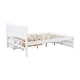 preview thumbnail 7 of 16, Full Size Platform Bed with Drawer And 2 Shelves, White