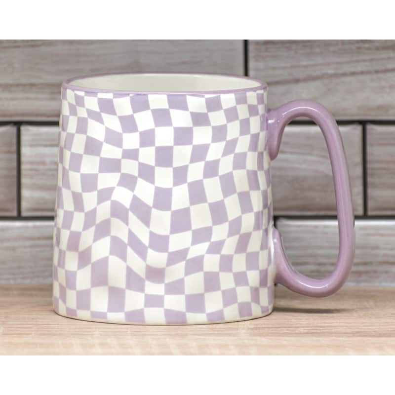 10 Strawberry Street Bella Abstract Elegance Mugs, Set of 4