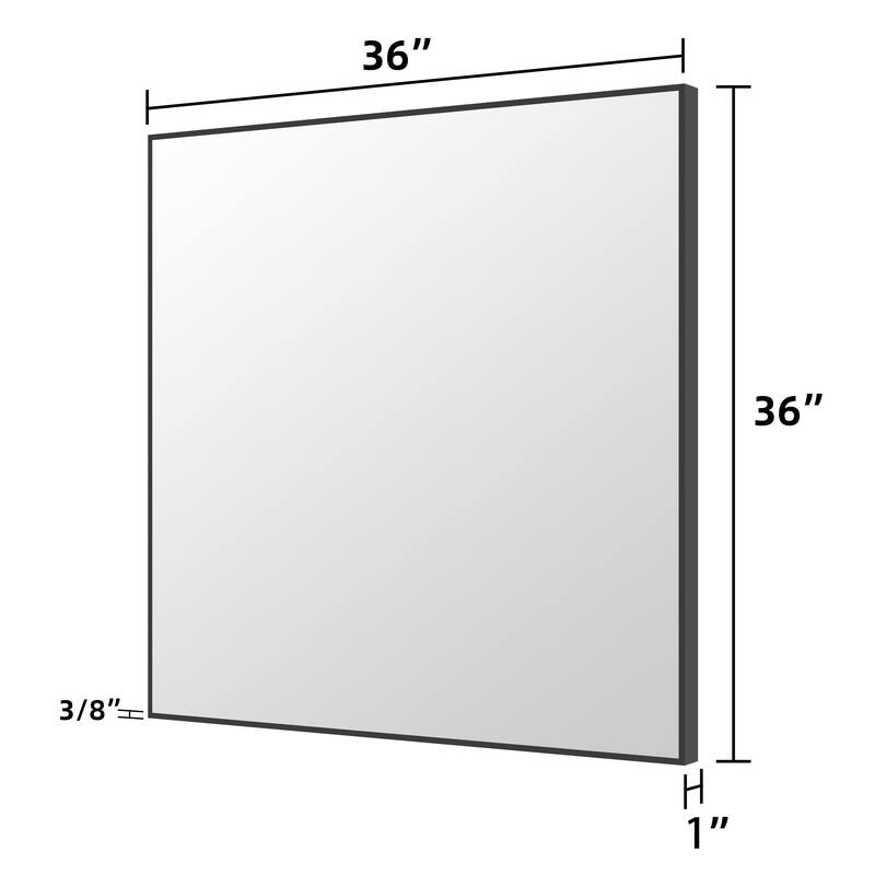 QuivaraView Wall Mounted Aluminum Frame Bathroom Vanity Mirror