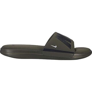 Shop Nike Men S Ultra Comfort 3 Slide Cargo Khaki Black Off White