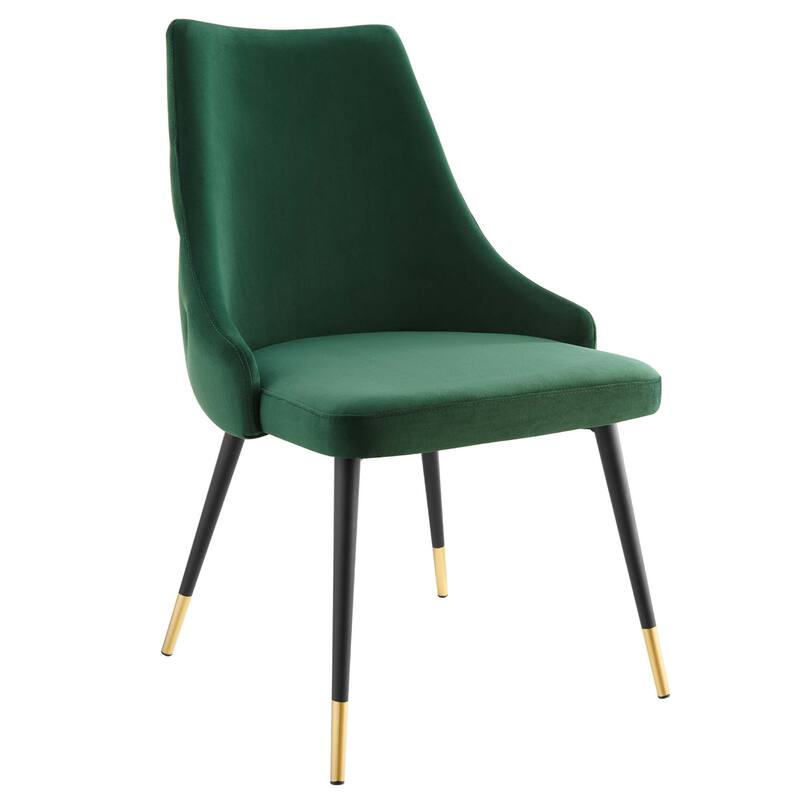 Modway Adorn Dining Side Chair Performance Velvet in Navy, Set of 2