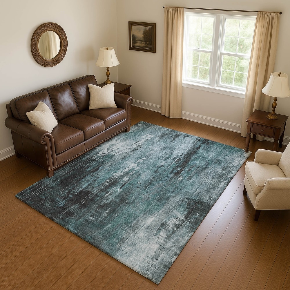 Premium Washable Super Soft Abstract Ombre Mayfield Rug