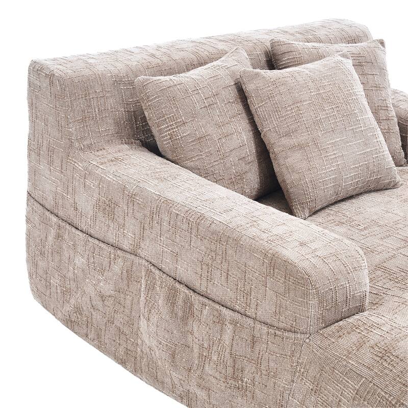 Lazy Sofa Chaise longue Armchair with three pillows and armrestsSleeping Sofa Bed Living RoomBedroomBedroomStudy Chair Bed