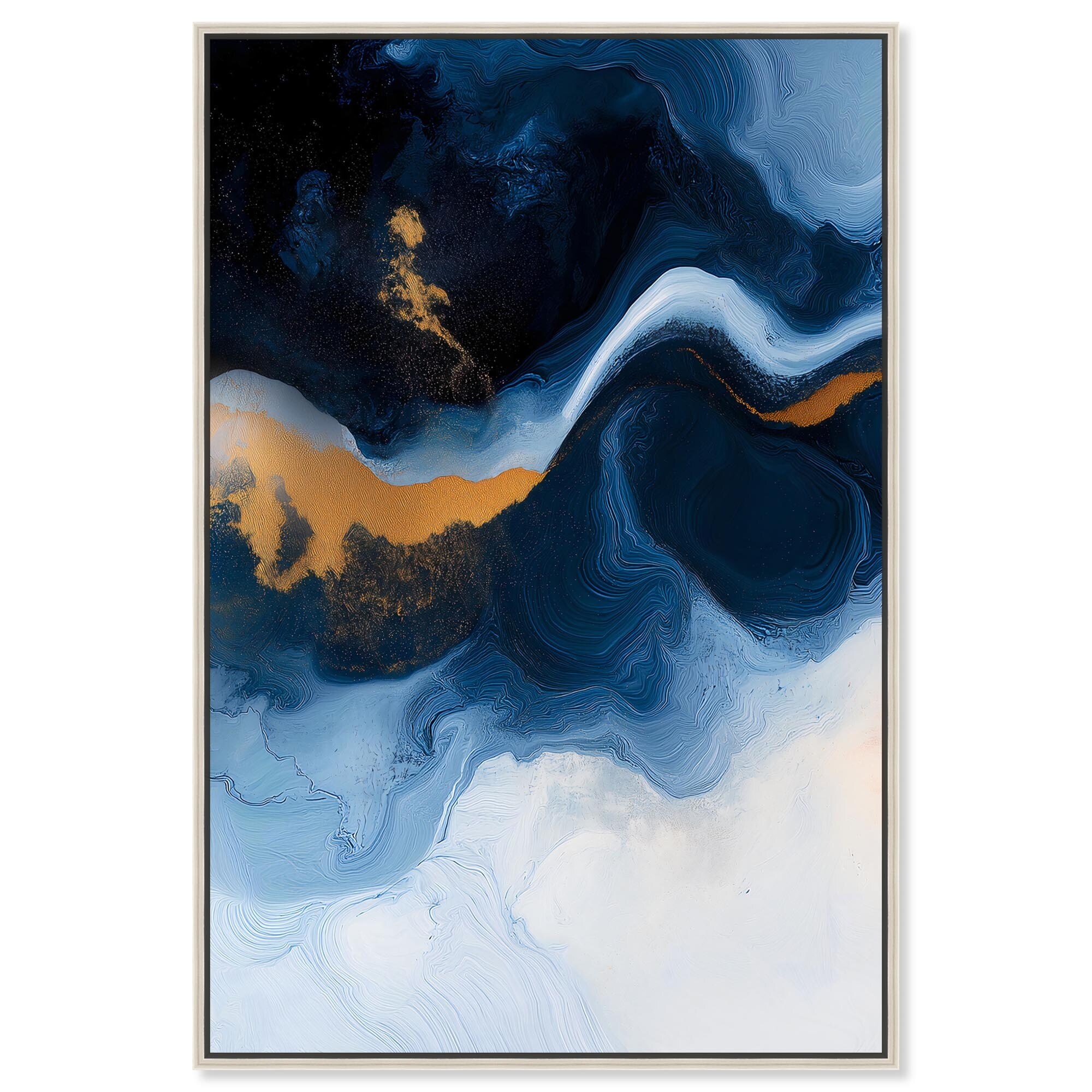 Blue Deep I Canvas by Art Remedy