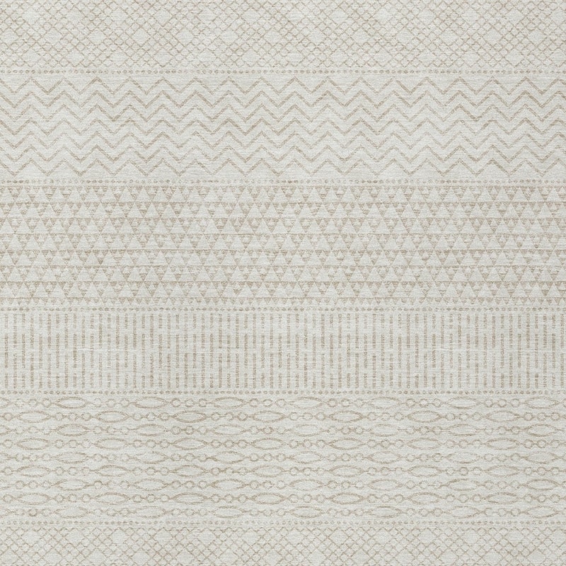 HomeRoots Chevron Modern Rectangle Outdoor Rug