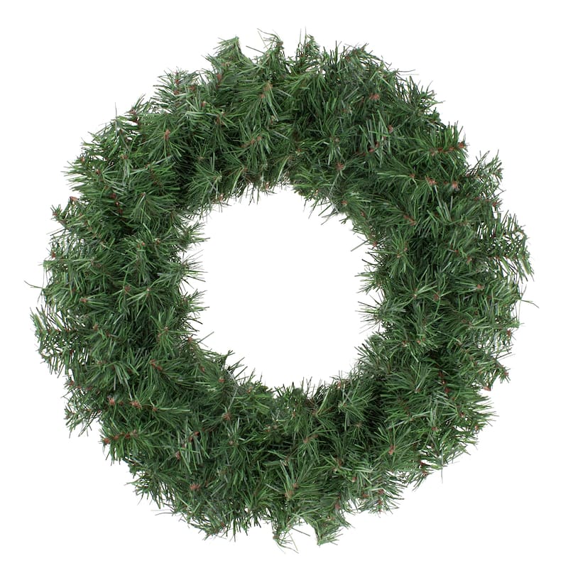 Canadian Pine Artificial Christmas Wreath - Unlit