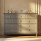 preview thumbnail 16 of 36, 9-Drawer Dresser for Bedroom, 55.1" Wide Chest of Drawers with Anti-Tip Kit, Large Storage Organizer Cabinet Grey