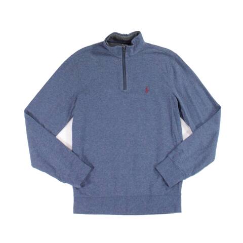 Polo Ralph Lauren Mens Sweater Quarter Zip Collar Pullover