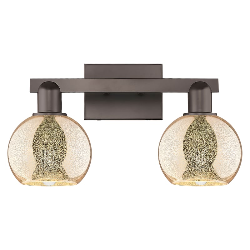 Innovations Lighting Endless Possibilities Arcadia - Athens - 2 Light 17" Bath Vanity Light - Mercury/Oil Rubbed Bronze
