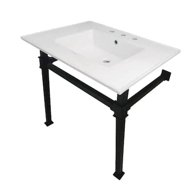Kingston Brass Monarch 31" Wide Console Sink Set