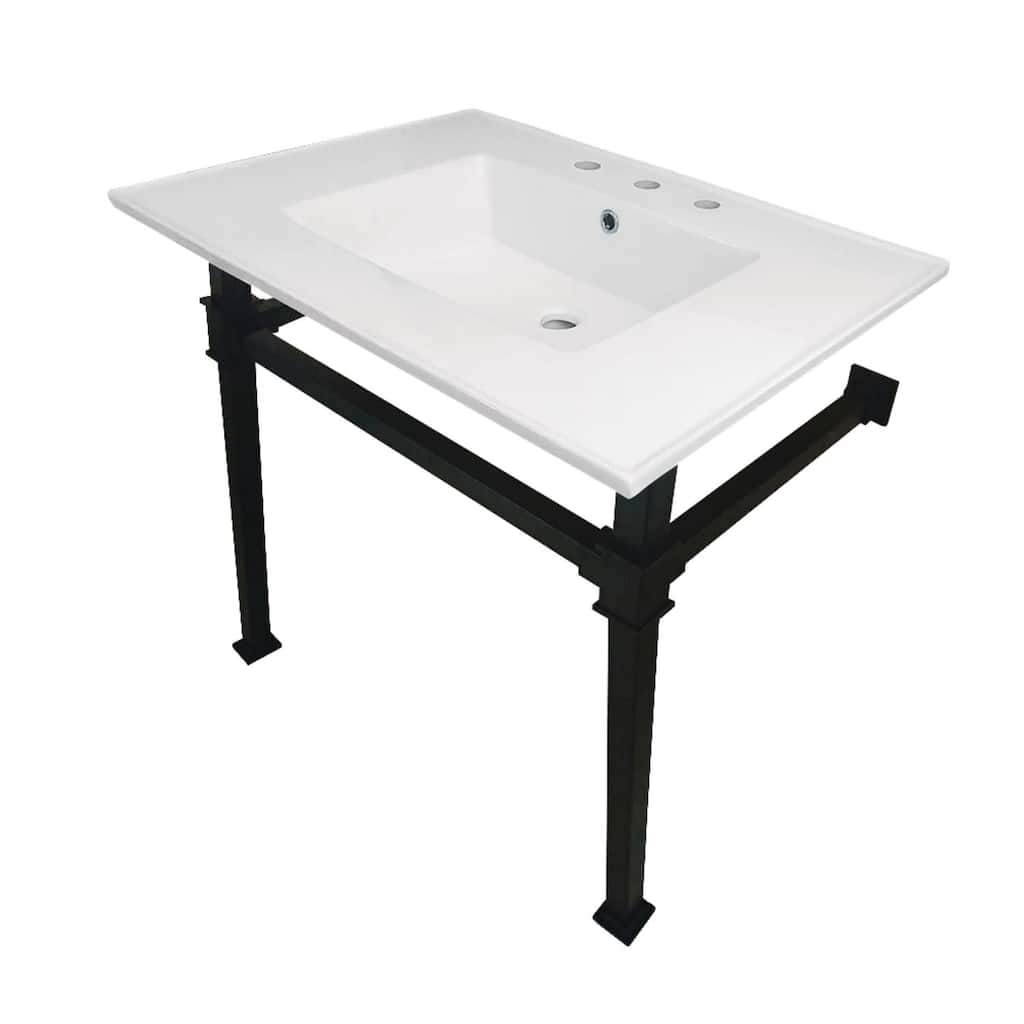 Kingston Brass Monarch 31" Wide Console Sink Set