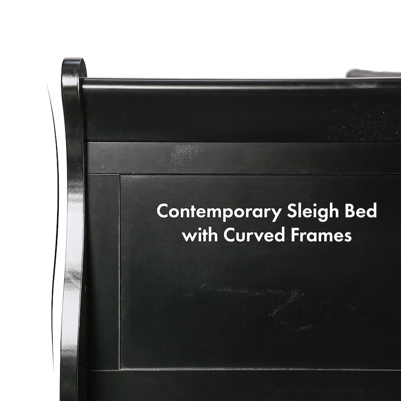 Furniture of America Mayday Modern Solid Wood 2-Piece Queen-size Sleigh Bedroom Set