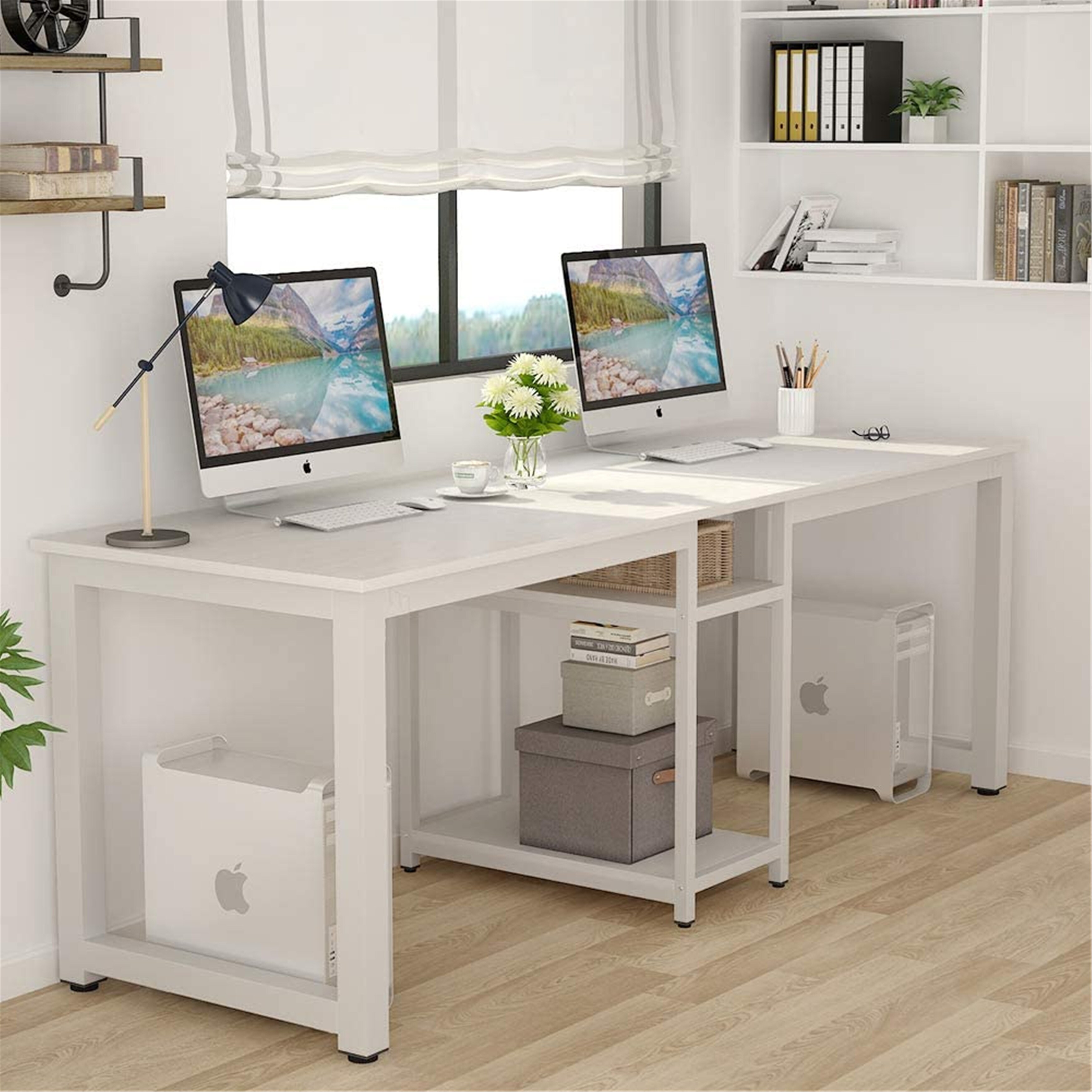 Long narrow desk for two sale