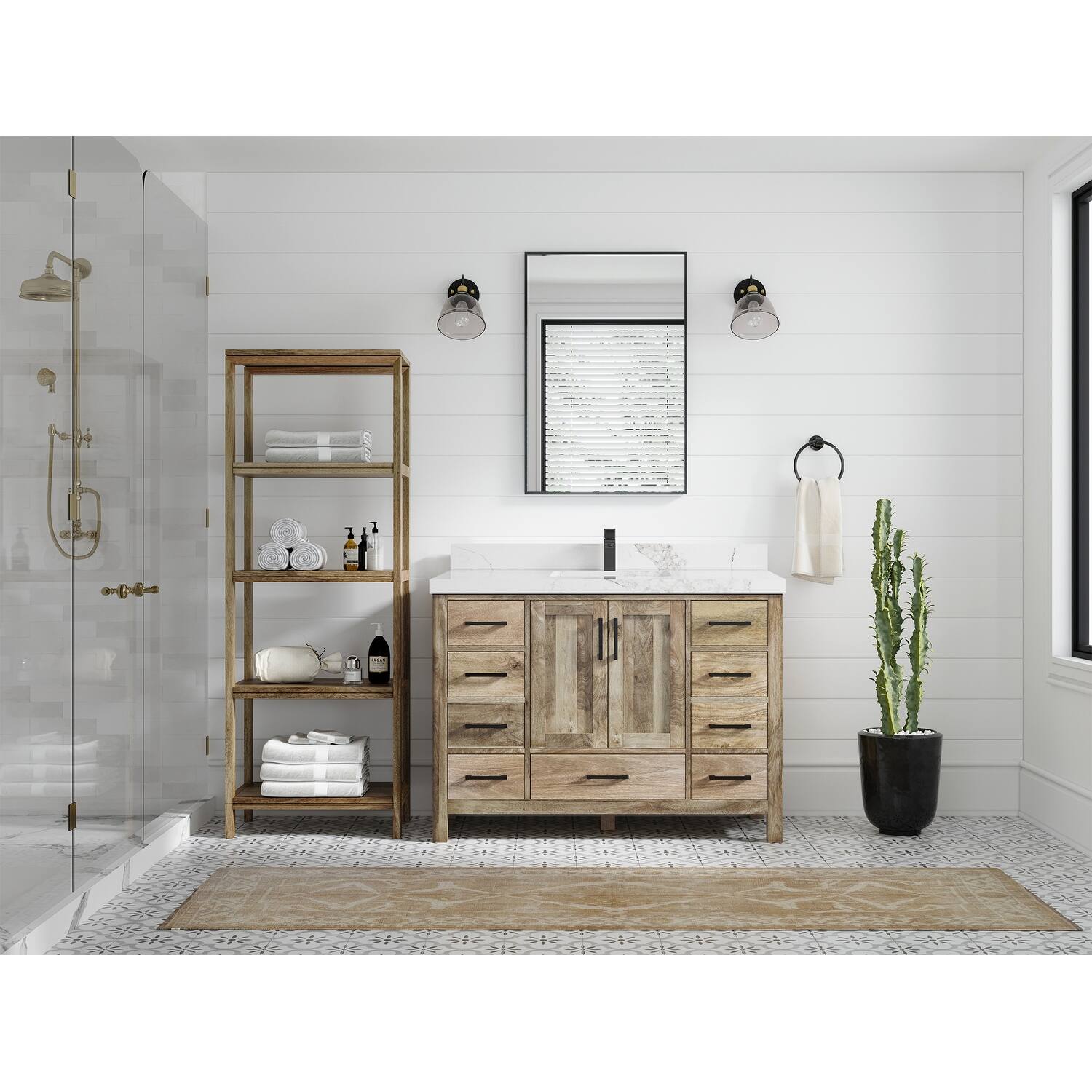 Willow Collections 48 Inch Wide Malibu Mango Single Sink Bathroom Vanity in Mango Finish-image
