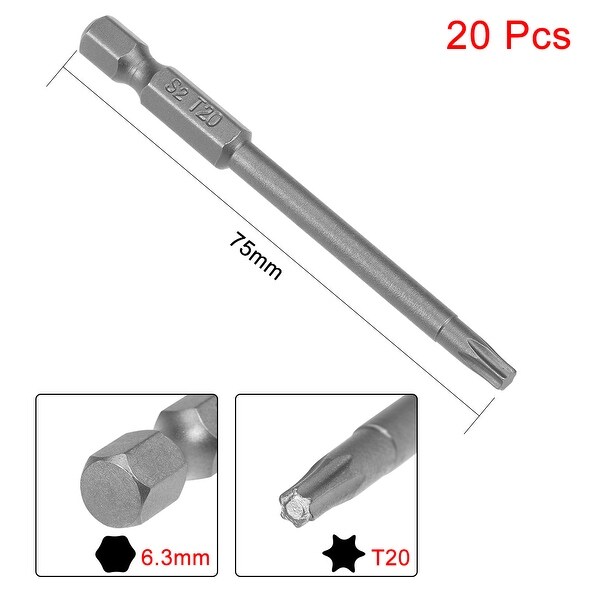 Torx T20 Long Bit 75mm