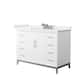 Option White, Nickel Trim, White Quartz Top