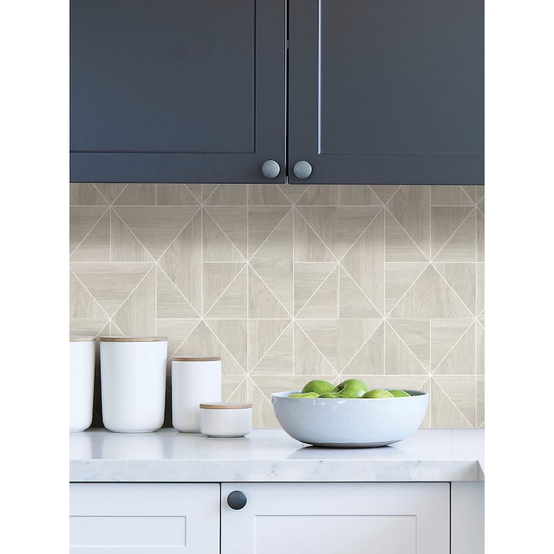 NuWallpaper Taupe Lazlo Peel & Stick Wallpaper - 216in x 20.5in x 0.025in