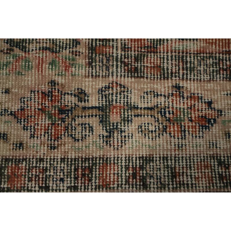 Hand Knotted Oriental 100% Wool Carpet Transitional Floral Oranges & Rust Anatolian Area Rug - 8' 9'' X 5' 10''